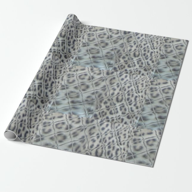 Presente Papel de enrolamento gráfico de impressão do leopa (Desenrolado)