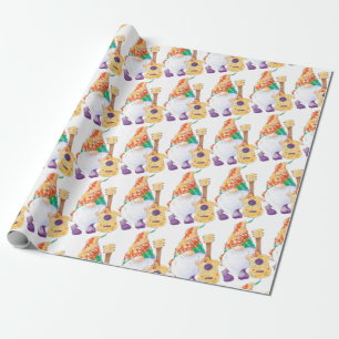 Presente Papel de enrolamento Groovy Musical Gnomo Matte