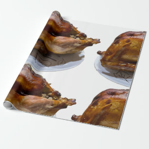 Presente Papel de enrolamento Holiday Turkey