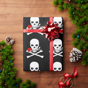 Presente Papel de enrolamento Jolly Roger (Rosa)