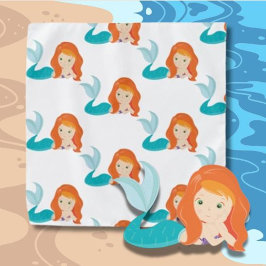 Presente Papel de enrolamento laranja de Mermaid Party