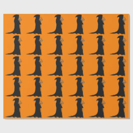 Presente Papel de enrolamento laranja do Grim Reaper