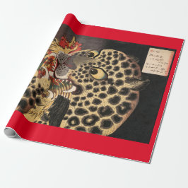 Presente Papel de enrolamento LEOPARD JAPONÊS