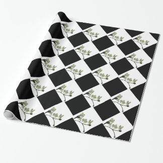 Presente Papel de enrolamento Melão-branco-preto