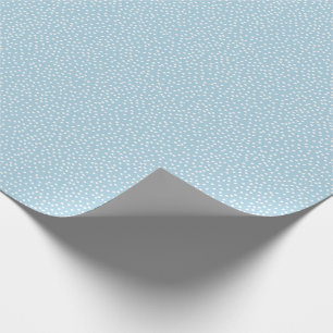 Presente Papel de enrolamento mínimo da Bolinhas azul e br