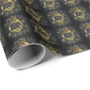 Presente Papel de enrolamento noturno do ouro