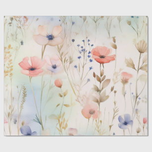 Presente Papel de enrolamento para fadas de flores silvestr