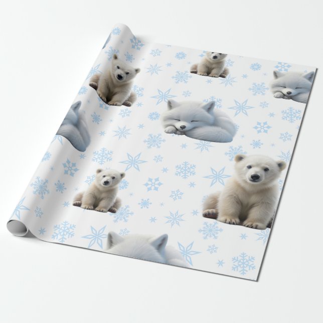 Presente Papel de enrolamento para inverno (Desenrolado)