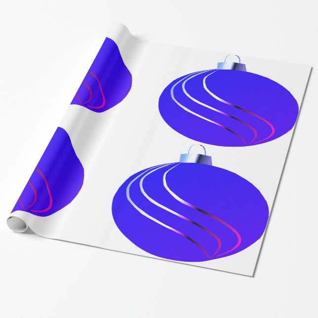 Presente Papel de enrolamento para ornamentos roxos e rosad (Desenrolado)