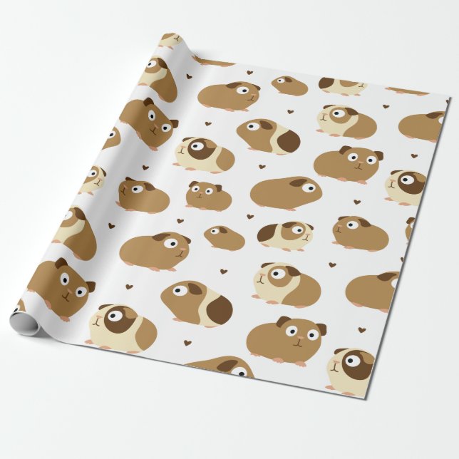 Presente Papel de enrolamento para porcos de Guiné (Desenrolado)