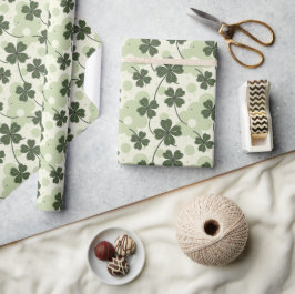 Presente Papel de enrolamento para Shamrock de sorte e Na m