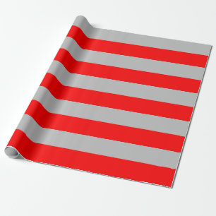 Presente Papel de enrolamento para tiras de Cinza e vermelh