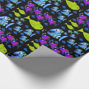 Presente Papel de enrolamento Peixe