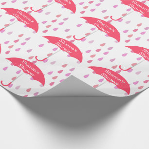 Presente Papel de enrolamento personalizado de Chás, gotas