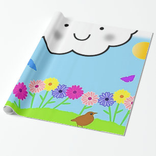 Presente Papel de enrolamento primavera