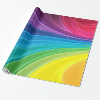 Presente Papel de enrolamento Rainbow Abstrato Gift
