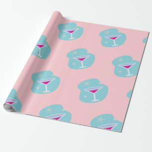 Presente Papel de enrolamento retrô Martini
