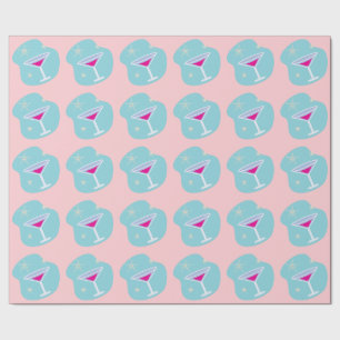 Presente Papel de enrolamento retrô Martini