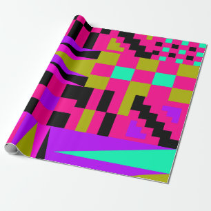 Presente Papel de enrolamento rosa do Kente africano