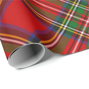 Presente Papel de enrolamento rotativo de Stewart Tartan