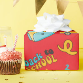 Presente Papel de enrolamento sem costura: números e barram