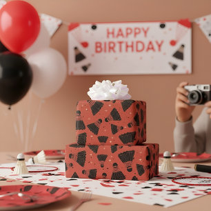 Presente Papel de enrolamento vermelho do choque espacial