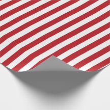 Papel de enrolamento Vintage Red & White Stripes