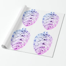 Papel de enrolamento violeta rosa Pinecones