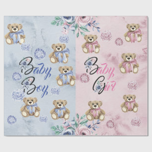 Presente Papel de enrolar 30' Parte Revelação de Gênero