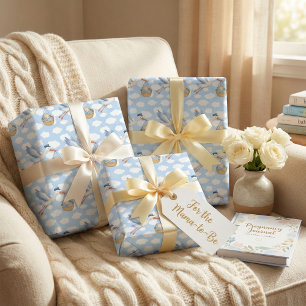 Presente Papel de enrolar Baby Boy para entrega de história