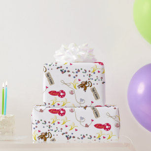 Presente Papel de enrolar dia de os namorados Macacos Banan