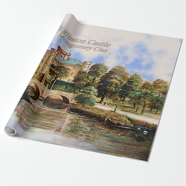 Presente Papel de enrolar do castelo Eglinton de Montgomery (Desenrolado)