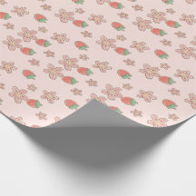 Papel de enrolar do tema Primavera do morango rosa