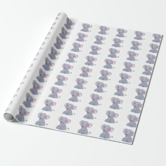 Presente Papel de envolvimento adorável do elefante