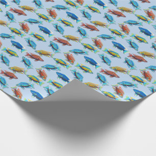 Presente Papel de envolvimento africano dos peixes de