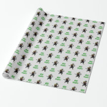 Papel de envolvimento alegre 2 de Krampus Krampus