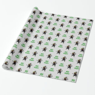 Presente Papel de envolvimento alegre 2 de Krampus Krampus