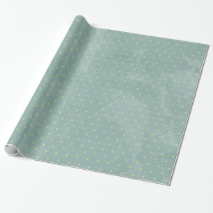 Presente Papel de envolvimento azul de Poka do puxão das