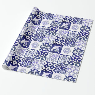 Presente Papel de envolvimento bonito com teste padrão de