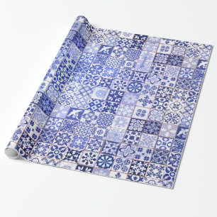 Presente Papel de envolvimento bonito com teste padrão de