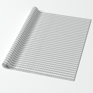 Presente Papel de envolvimento cinzento de Chevron