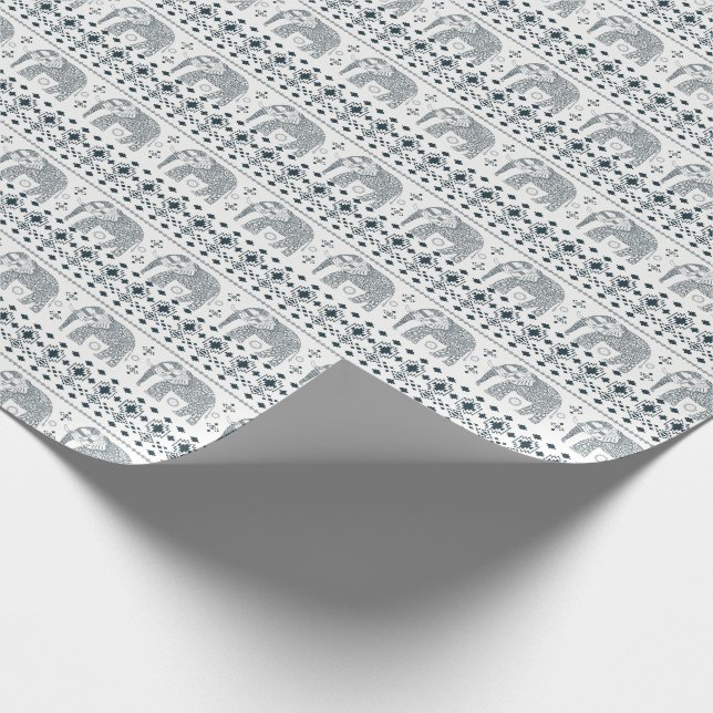 Presente Papel de envolvimento cinzento do design do (Ponta)