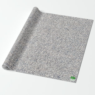 Presente Papel de envolvimento cinzento do traço de seixo