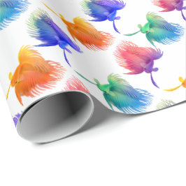 Presente Papel de envolvimento colorido dos peixes do