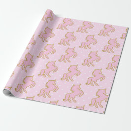 Presente Papel de envolvimento cor-de-rosa bonito dos