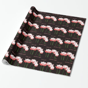 Presente Papel de envolvimento cor-de-rosa do BEBÉ das
