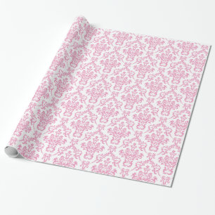 Presente Papel de envolvimento cor-de-rosa do damasco