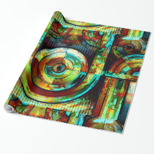 Presente Papel de envolvimento da arte abstracta 173