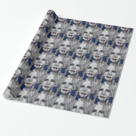 Presente Papel de envolvimento da arte do vampiro dos rosas