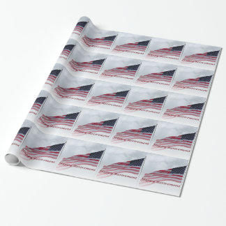 Presente Papel de envolvimento da bandeira dos EUA da